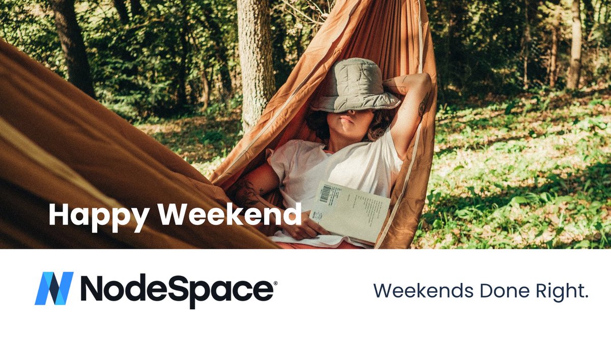 NodeSpace's tweet image. Have a great weekend!