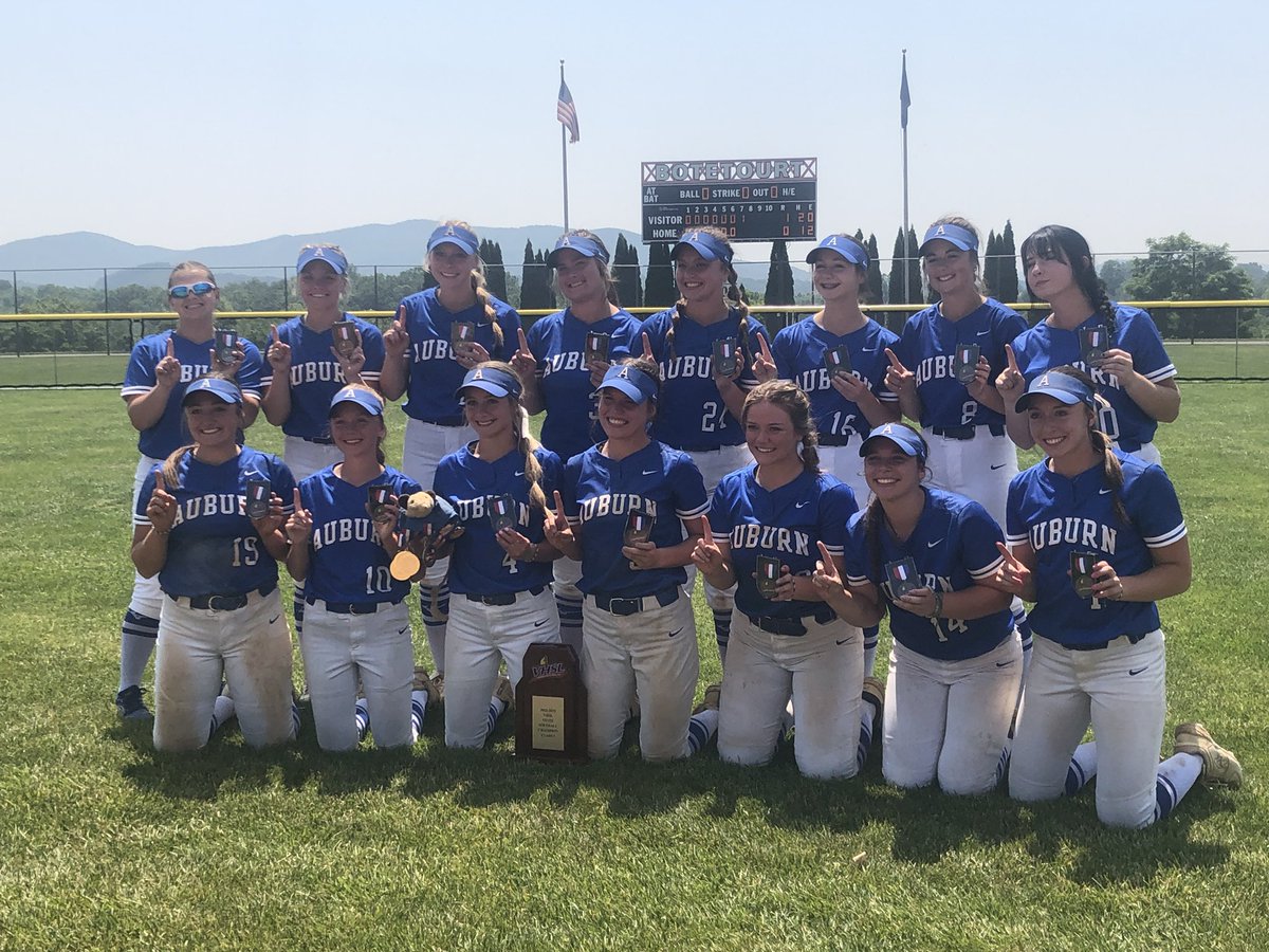 FOUR-PEAT! <a href="/AuburnHSEagles/">Auburn High</a> win the Class 1 <a href="/VHSL_/">VHSL Athletics</a> softball championship with a 1-0 win over Rye Cove, their fourth state title in a row. <a href="/WDBJ7Sports/">WDBJ7 Sports</a>