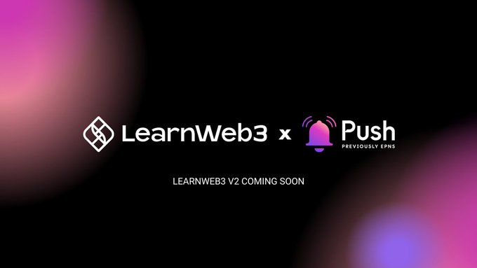 📢 Exciting Announcement! 🎉 Delighted to share that @pushprotocol have partnered with @LearnWeb3DAO to launch an incredible mini-course aimed at helping to become a proficient web3 developer! 🛠️💜 #Web3Development #LearnWeb3 #DeveloperSkills #Empowerment #CryptoCommunity
