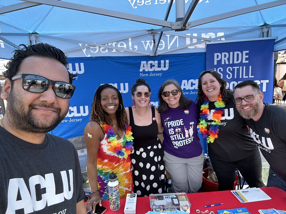AmolSinha's tweet photo. Come find team @ACLUNJ at #MontclairPride! Grab some swag, take action, and fight for your rights! https://t.co/wHCeRTvI2h