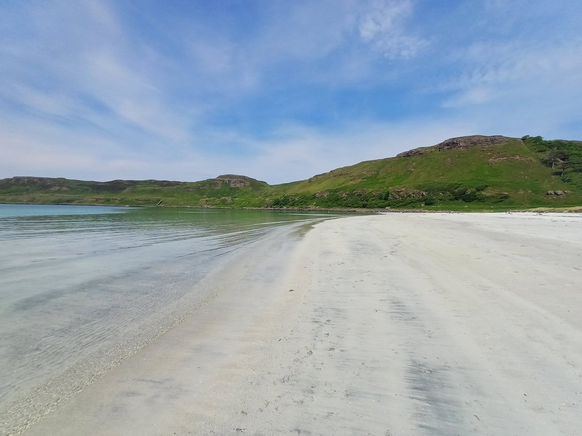 Calgary Beach Isle of Mull in the hazy summer sun today looking amazing as always. #mull #Scotland #Argyll