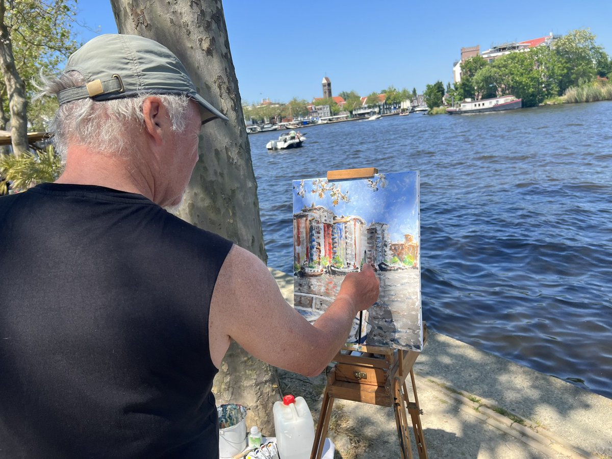 Kunst uit de Bocht - geen Monet in Wormerveer😉 , wel  vandaag echt Parijs Montmartre sfeertje😄