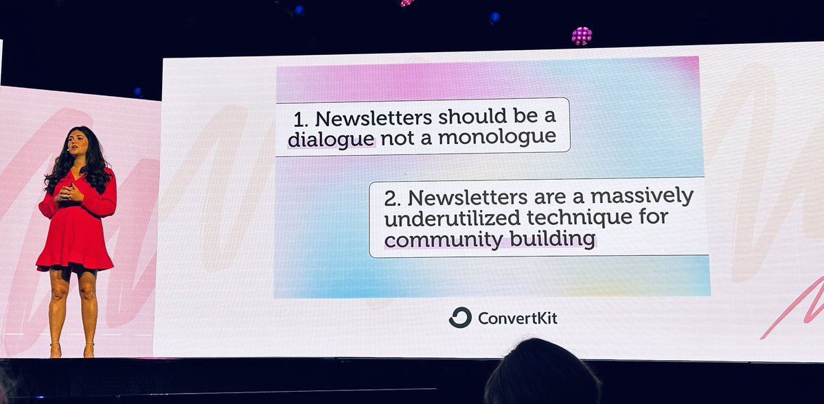 Absolutely loving what <a href="/loganury/">Logan Ury</a> is sharing from the stage at Craft + Commerce today. // <a href="/ConvertKit/">ConvertKit (archive)</a>