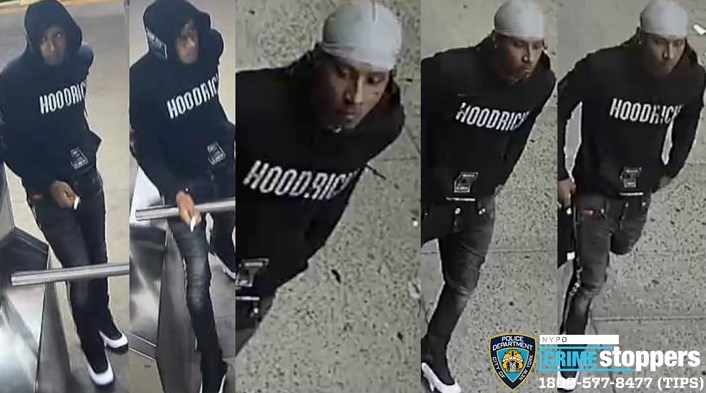 Crime_In_NYC's tweet image. A 23-year-old woman was on a Manhattan-bound No. 3 train pulling into the Nostrand Ave. station in Crown Heights about 3 p.m. Friday when a man headed toward the door.

When the car door opened, the man propped it open with his foot and lunged at the woman with a sharp blade,…