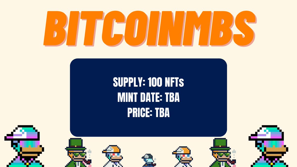BitcoinMBS_NFT's tweet photo. When Supply 💭
When Mint date 💭
Wen Wen Wen Wen, Well:⤵

Can you imagine having the first and most secure Monkey NFT?🧡

Welcome to BitcoinMBs gen 0 🐒

It is a very low supply NFT collection on BitcoinNFT, specifically 100, which will have a high prestige and sickly art 🎨

We chose the art of monkeys, representing the degen generation, those users who have great experience in the sector and highly value the professionalism of the project 💯

Thanks to the SRC-20 protocol(Unlike Ordinals), these NFTs are embedded in the Bitcoin blockchain, currently the most known and trusted in the crypto world 🌎

Summary:
-SRC-20 trend detected very soon 🔥
-Monkey art, so sick🎨
-Hard-working team 👨‍💻
-Great utilities and adoption 🚀

#BitcoinNFT #Stamps #SRC20 #BTC