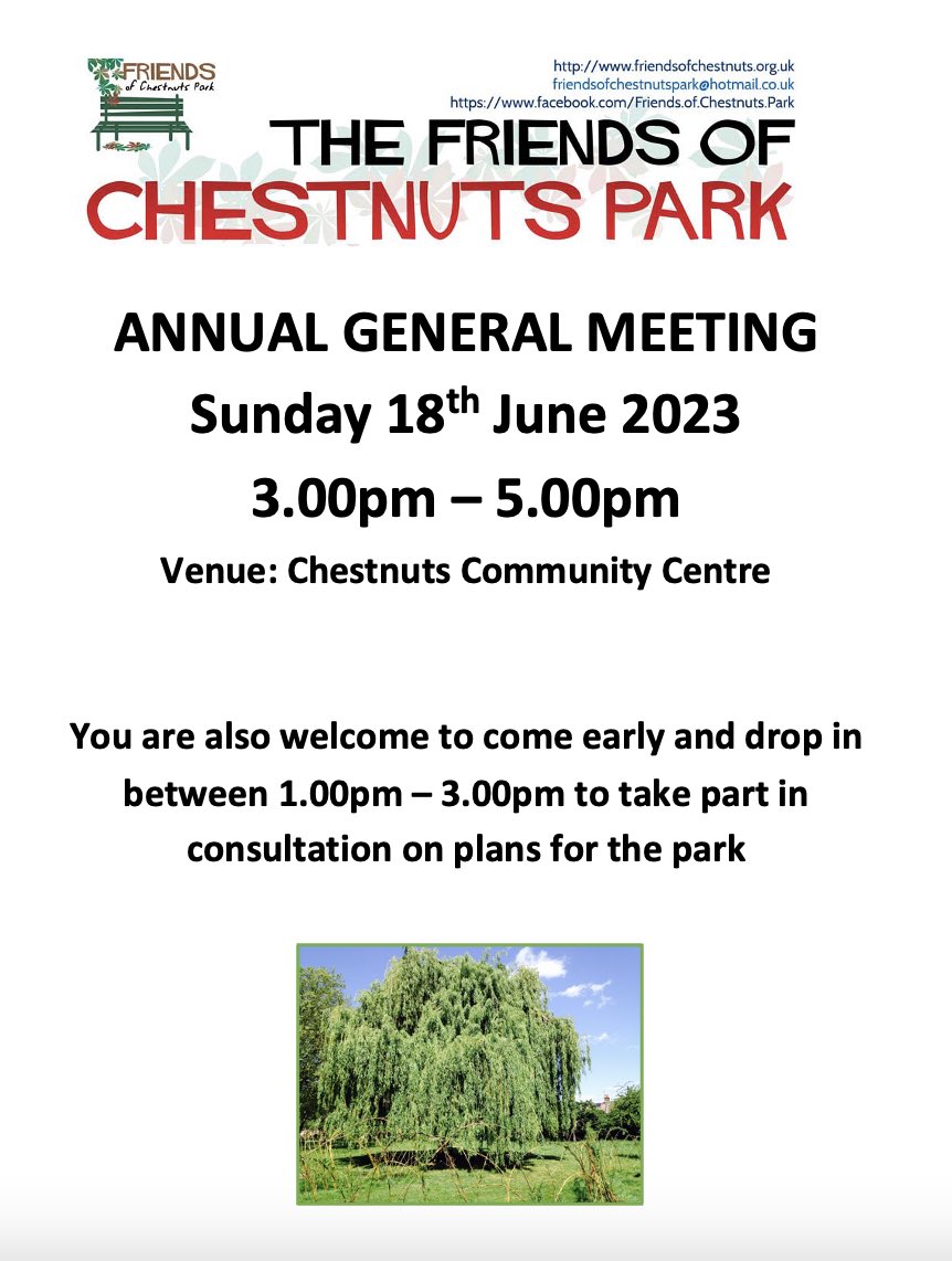 All welcome! Come to have your say about plans for our park. 
Part of #GoGreen week.