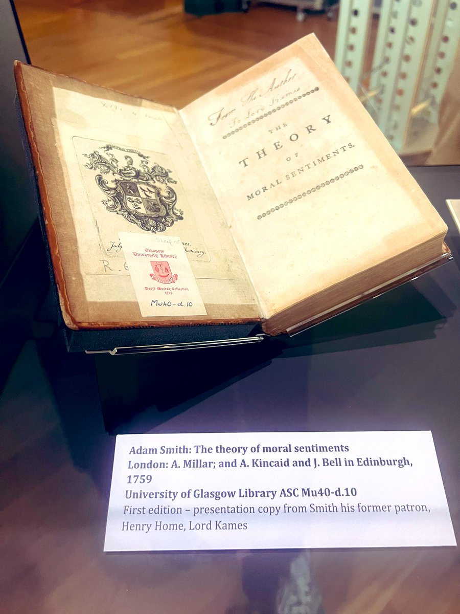 “Man naturally desires, not only to be loved, but to be lovely; or to be that thing which is the natural and proper object of love.”
#AdamSmith300 @UofGAsbs