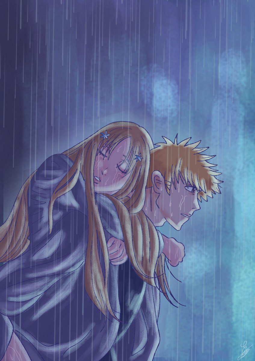 'If I were the rain could I connect with someone's heart, as the rain can unite the eternally separated earth and sky?' 
#BLEACH #ichihime #ichigokurosaki #orihimeinoue