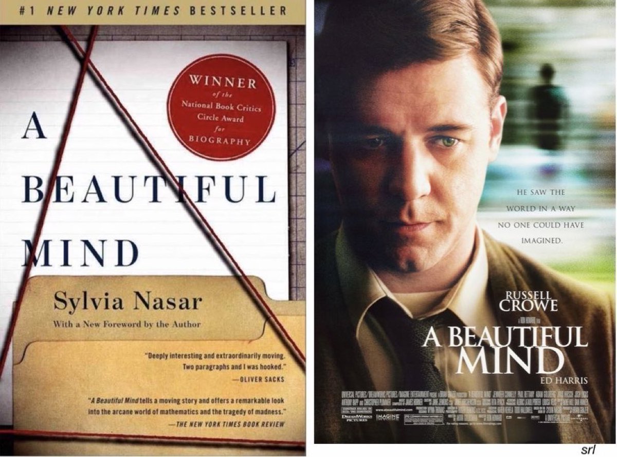 6:15pm TODAY on #GreatMovies 👌One to Watch👌

The 2001 #BioPic #Drama film🎥 “A Beautiful Mind” directed by #RonHoward & written by #AkivaGoldsman 

Based on #SylviaNasar’s 1998 biography📖 of John Forbes Nash, Jr

🌟#RussellCrowe #EdHarris #JenniferConnelly #ChristopherPlummer