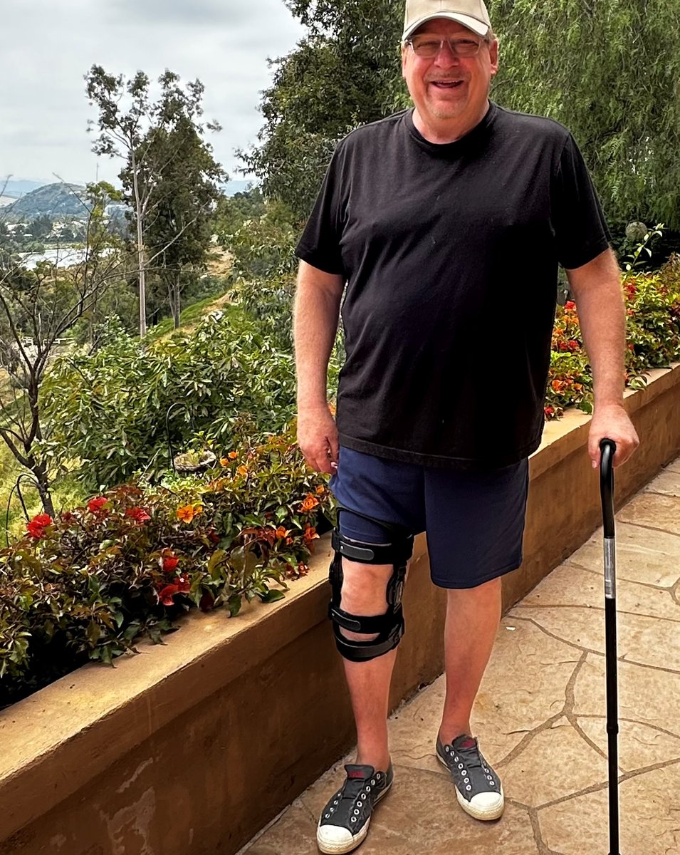 RickWarren's tweet photo. I fractured my kneecap two weeks ago. Very painful. So I'll be attending the convention using a cane.  Can't want to see how some use this. You know they will. https://t.co/Xu6OcgvUh1