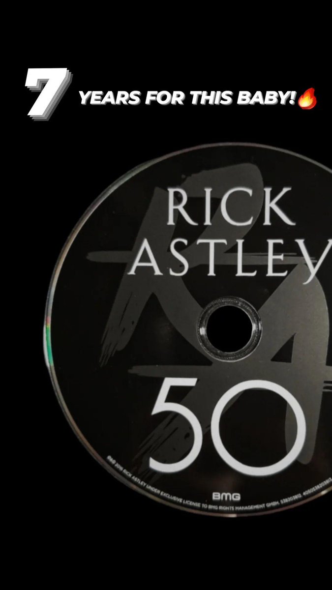 YEY!! 💖 @rickastley #50s #50album #7years