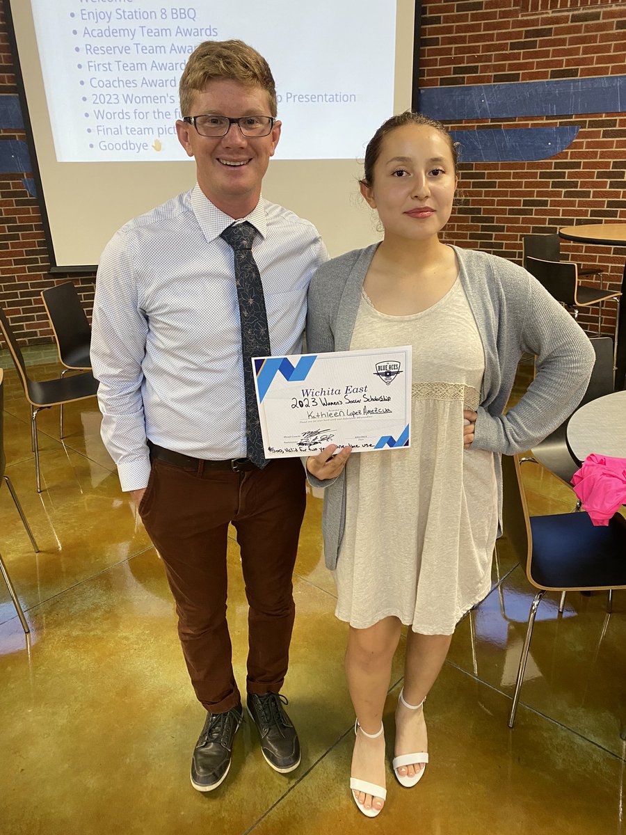 Last week, we celebrated with our Women’s Soccer Banquet.⚽️

We gave out the first ever Women’s Soccer Scholarship to Kathleen Lopez!👊

We are so proud of our athletes and extremely excited that we continue to provide more resources as time goes on.🫶

#VamosEast #WeFlyTogether