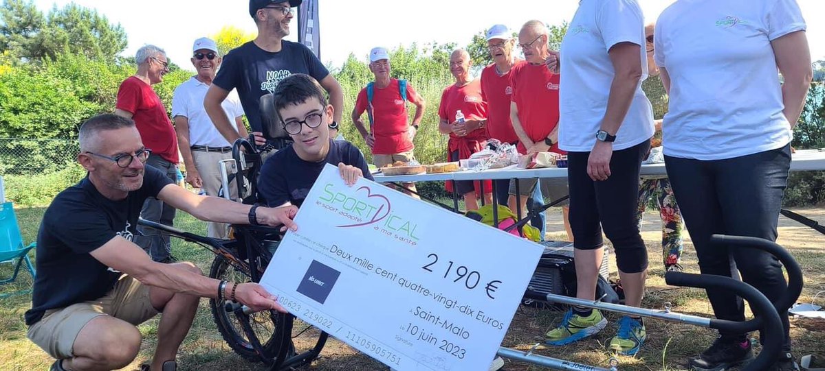 Nous sommes fières de remettre un chèque de 2190 euros à Noah pr contribuer à son projet de participer à la #diagonaleDesFous  💪
Un grand merci à nos clitients pour leur don, leur énergie et leur bonne humeur tout au long de cette journée 🤩 
Merci à nos partenaires!