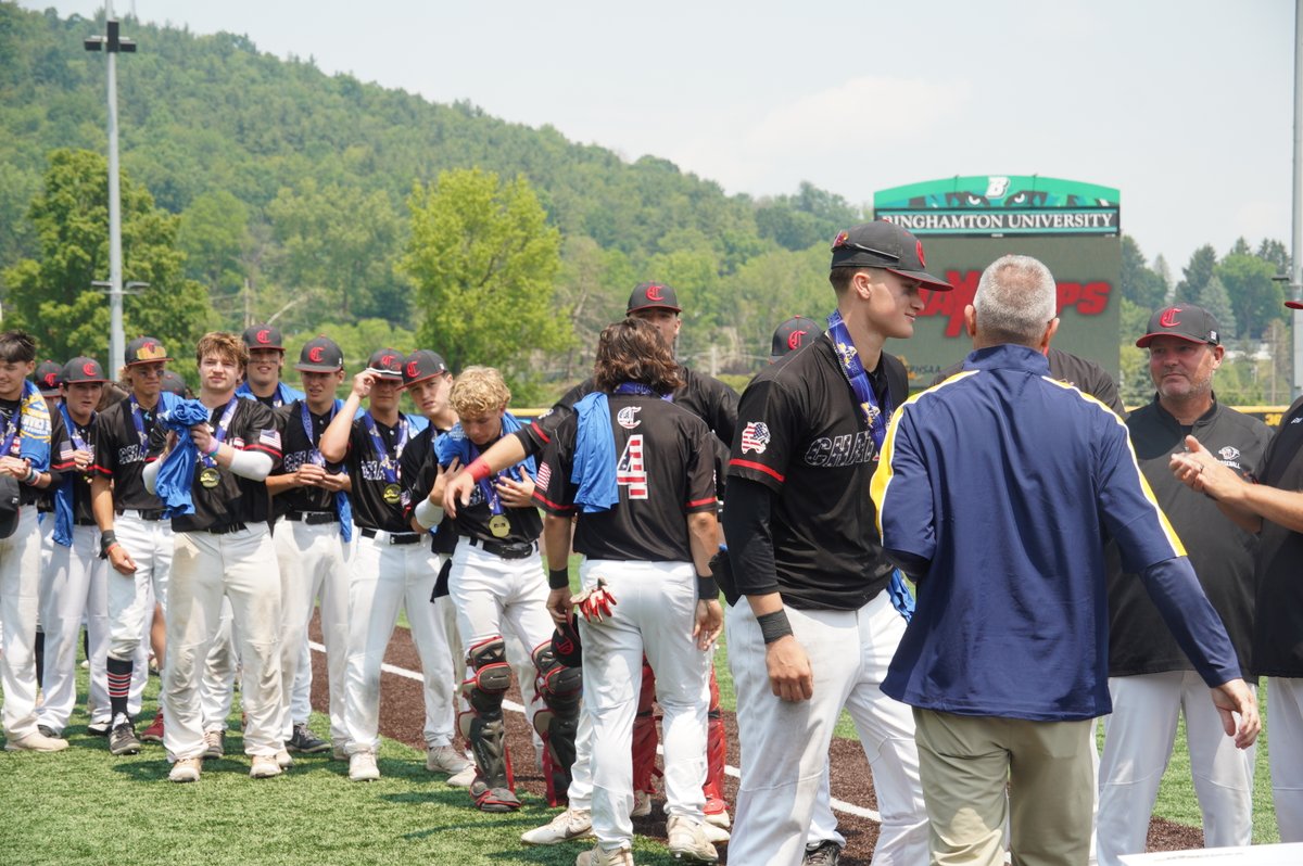 NYSPHSAA's tweet photo. BSB Class C: AND THATS GAME! Here you have it CHATHAM is your #NYSPHSAA STATE CHAMPION TEAM! Final score was CHATHAM 12  TUCKAHOE 6 https://t.co/8qMs5trbON
