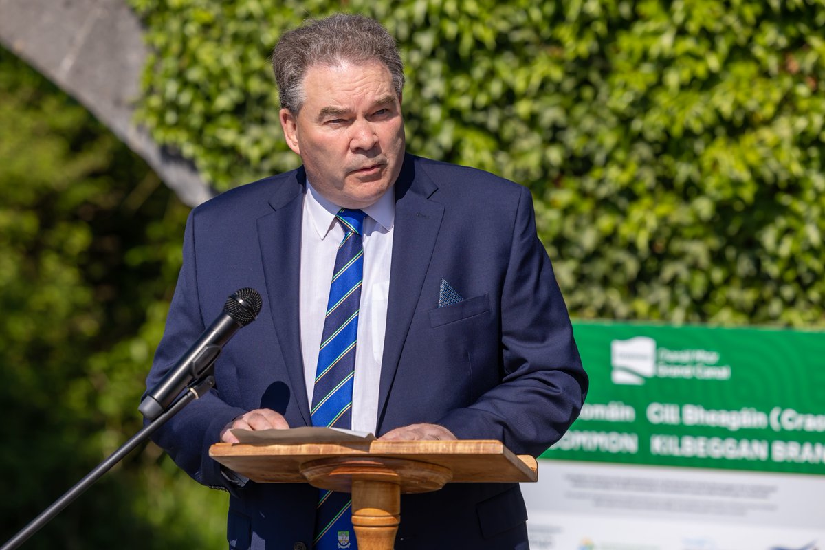 As Chair of our MD I welcomed Minister Humphreys to both Croghan and Ballycommon. She opened the Community Centre extension and the upgrade of the Croghan Hill walk. In Ballycommon she opened a 5.3 KM stretch of the Grand Canal Greenway along the disused Kilbeggan Branch.