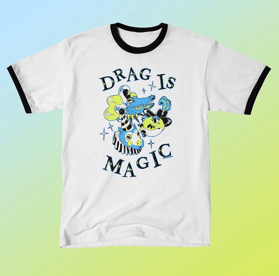 mannequindrag's tweet photo. Decided to do a run of ringer tees 😎💙✨ https://t.co/bhMvYkSw6u