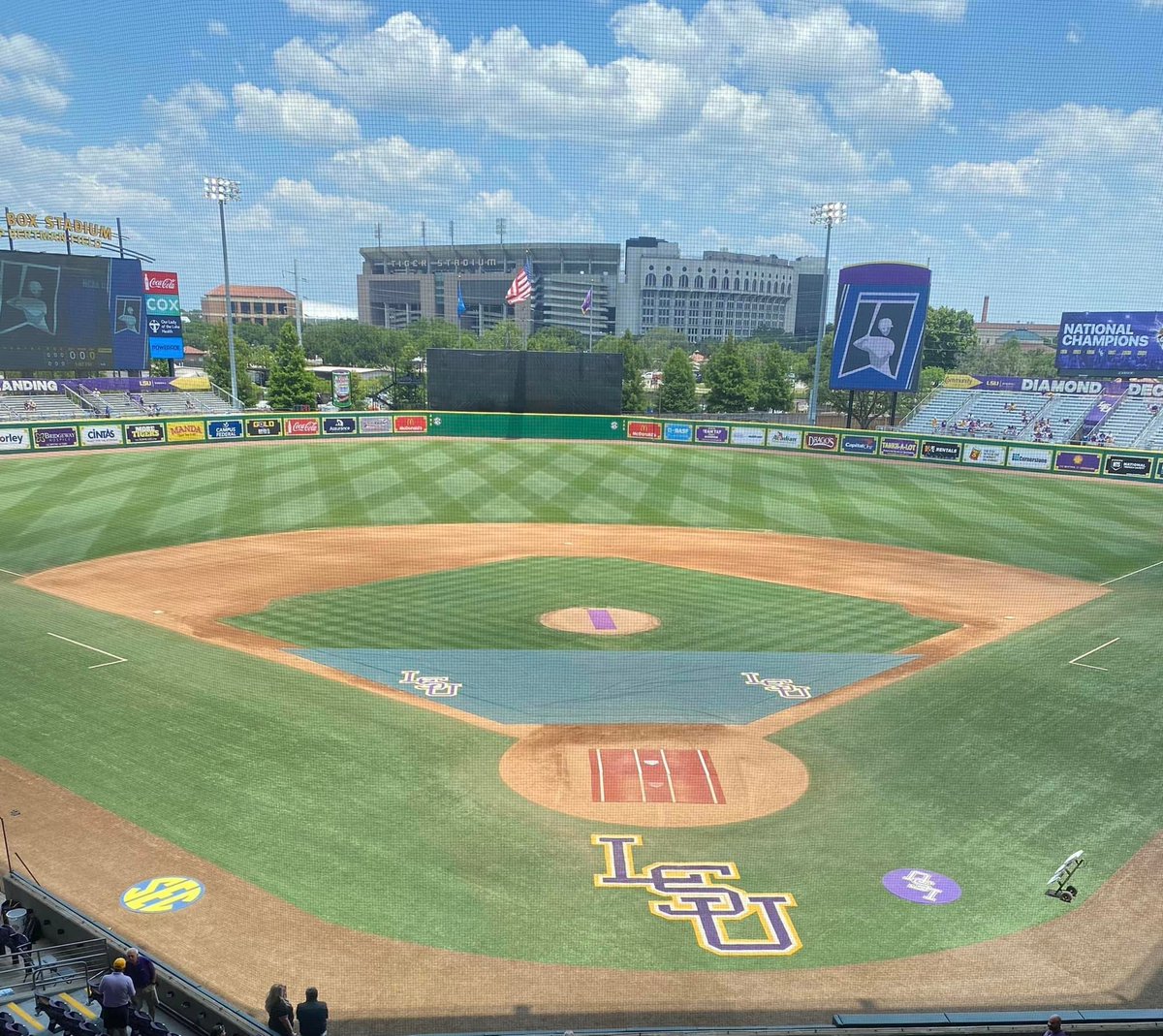 1045espn's tweet photo. GAMEDAY! 🐯🐯
@LSUbaseball vs. @UKBaseball 
🕰 2 p.m.
📻 @eagle0981 / @LSUradio https://t.co/pdDkzFeY92
📺 ESPN/ESPN+

Tigers looking to punch their ticket to Omaha!!!
Follow along w/ us on Twitter &amp; on Instagram @ espn1045!
#LSUvsKentucky #RoadToOmaha #NCAABaseball https://t.co/Ult1gBFnb3
