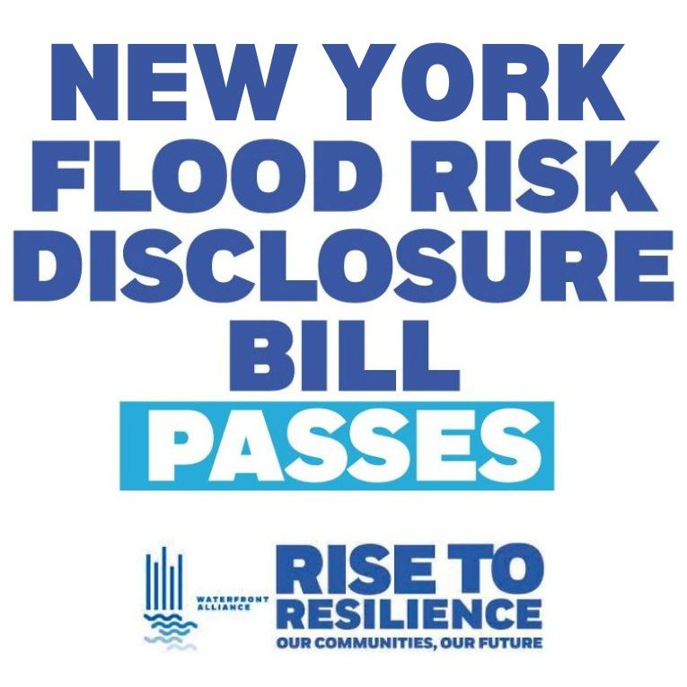 ICYMI: A MAJOR bill passed in NY yesterday - amending our broken flood disclosure law that allowed sellers to pay $500 to opt-out of providing property-specific information on flood history and risk!

We now have a flood risk right-to-know for buyers and renters! #Rise2Resilience