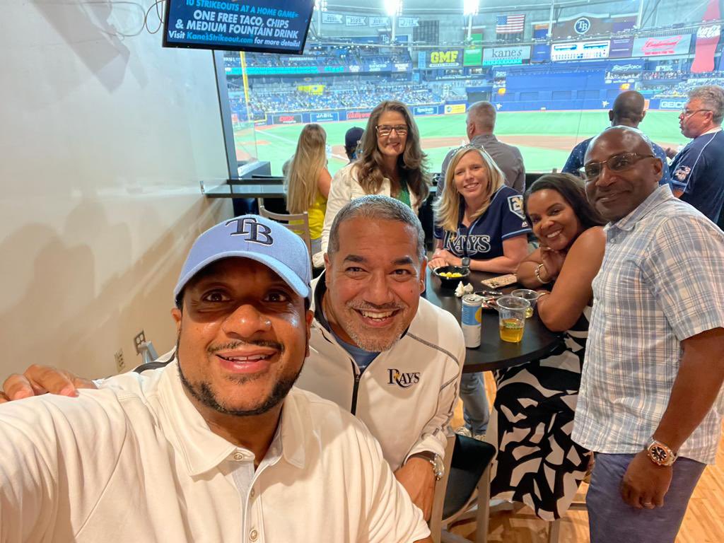ItsReneeBaker's tweet photo. I had a great time watching the @RaysBaseball win with my amazing @LeadershipFla #Cornerstoneclass39 classmates. #WestCentralRegion https://t.co/EKfrGaTaIs