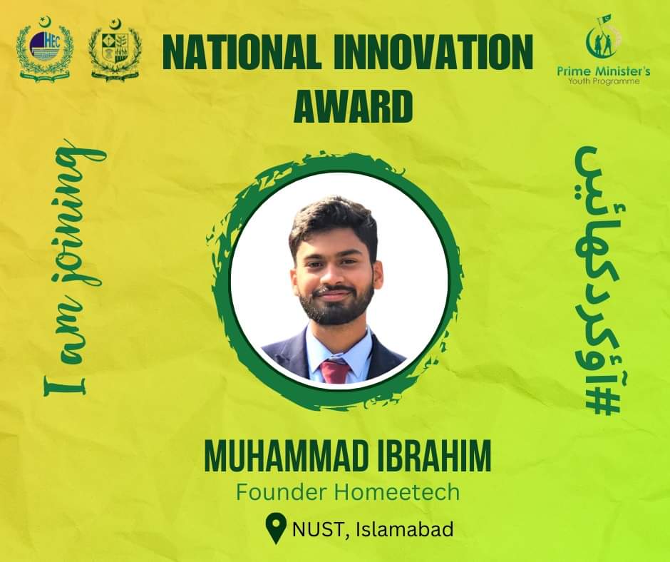 irhaam32's tweet photo. Alhamdulillah
I am delighted to announce that the National Innovation Award ceremony is scheduled to take place at NUST Islamabad. By the grace of Allah, I am thrilled to share that my company has been selected.
@PMsYouthProgram
 #innovationforprogress #آؤکردکھائیں https://t.co/dRjS4jxkW7