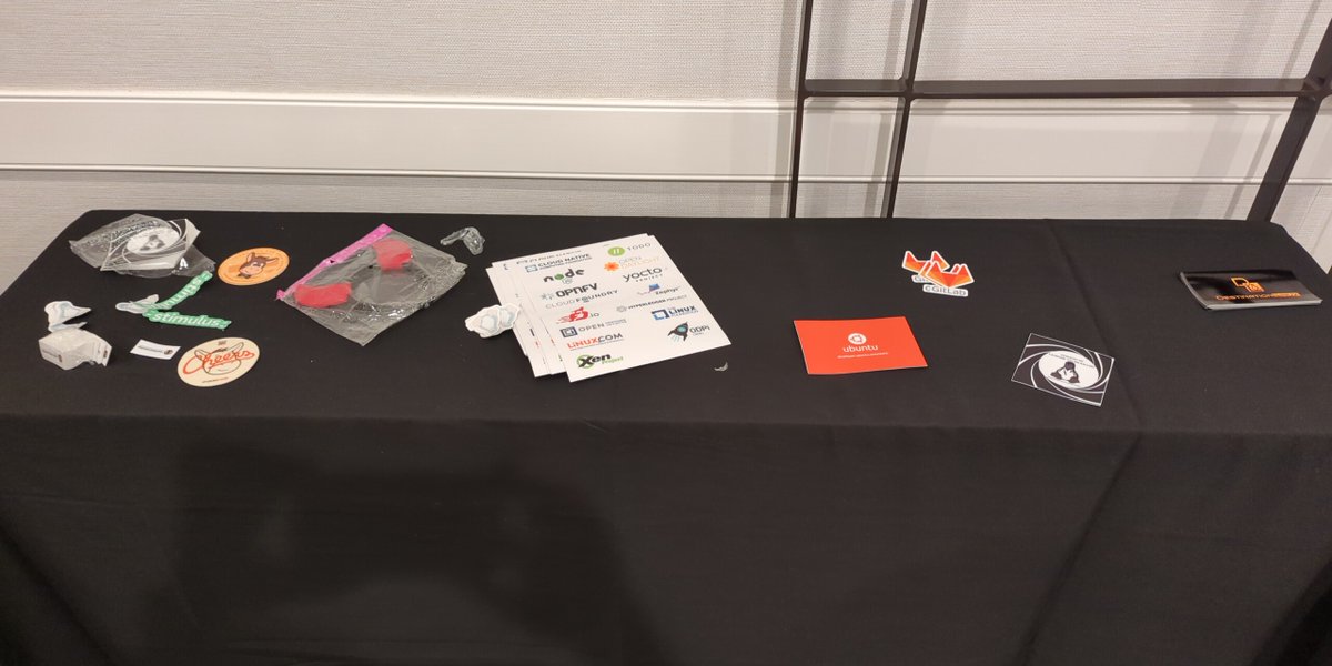 imabug's tweet photo. Stickers and other swag! Disappearing fast! #selinuxfest #self2023 https://t.co/UlEOY4rhvQ