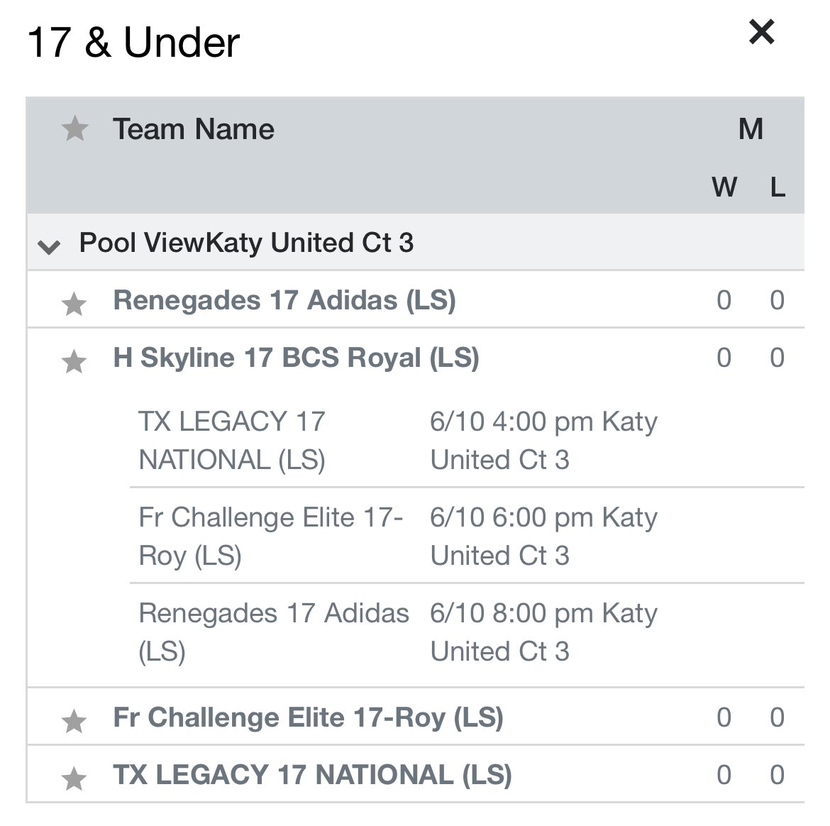 Last Tourney before Nationals with my girls….if you find your way to Katy United check <a href="/HSkylineBCS/">Houston Skyline BCS</a> out on Ct.3  <a href="/PrepDigTX/">Prep Dig Texas</a> <a href="/grtorres/">Guilherme Torres</a> <a href="/MalloriHowie/">Mallori Howington</a>