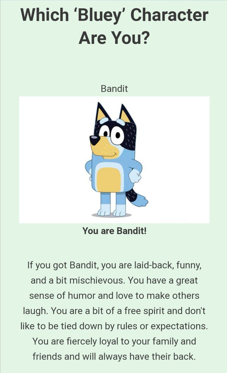 I got Bandit