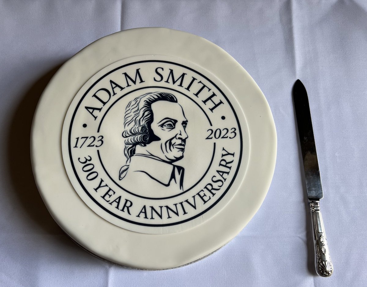 Finishing the day off with music and cake. 🥳 
Thank you to everyone who made today’s #AdamSmith300 Symposium happen. 
It was an incredible day of inspiration and celebration 👏