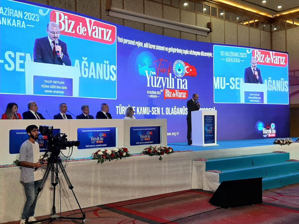 TurkavGenMrk's tweet photo. Divan Başkanlığını Genel Başkanımız Ebubekir Korkmaz’ın yaptığı “Türk Yüzyılı’na Biz de Varız” temalı Türkiye Kamu-Sen 1. Olağanüstü Genel Kurulu MHP Genel Başkan Yardımcısı ve Ankara Milletvekili Yaşar Yıldırım’ın teşrifleri ile gerçekleştirildi. https://t.co/Z91tGqfI49