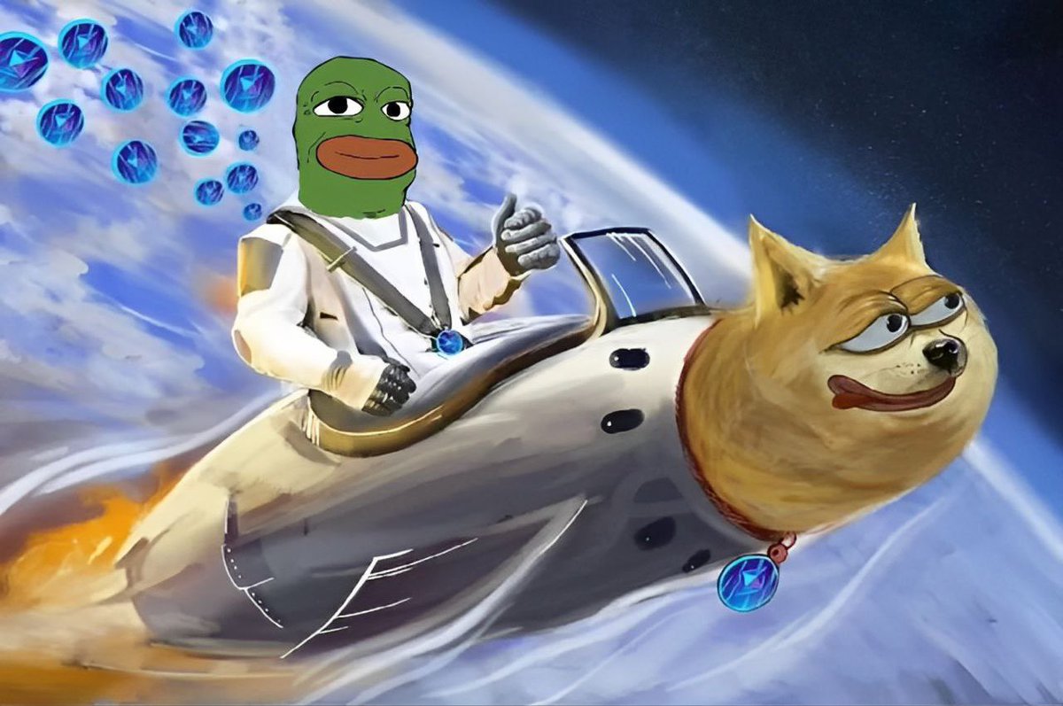 BobEthToken's tweet photo. I love @dogecoin! 

And… I’m sure he loves $BOB too! https://t.co/h8vQAMjvai