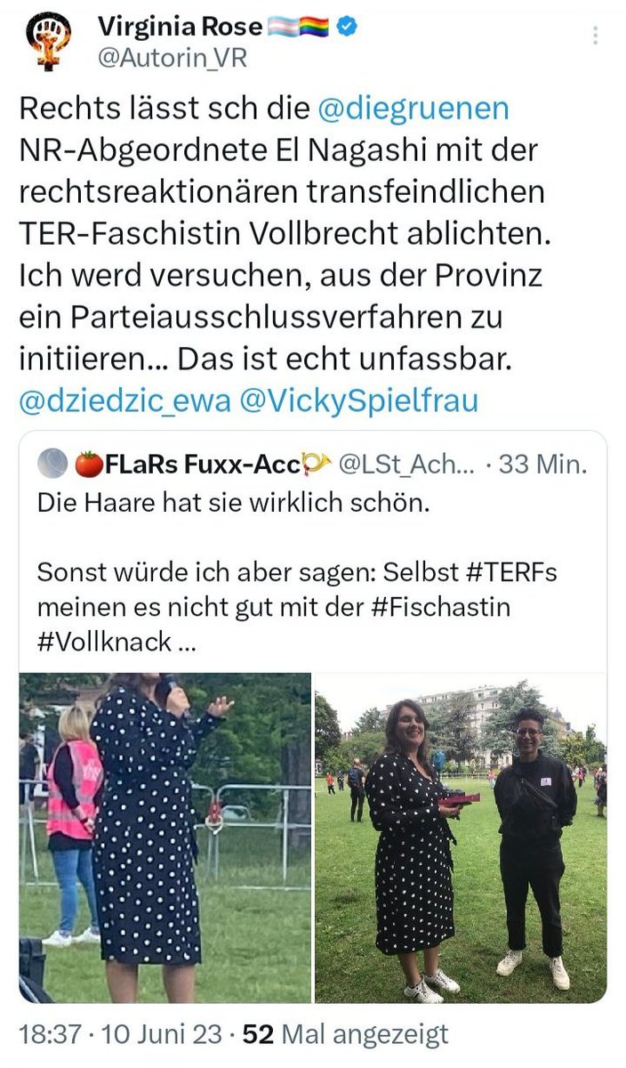 No rightwing Person was at the event, so they just have to make things up and call a biologist a fascist. It's ridiculous. 
#LetWomenSpeakVienna 
#LetWomenSpeak