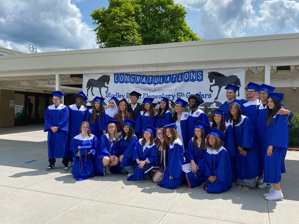 We <a href="/StadleyRough/">Stadley Rough Elementary School</a> hosted our first-time Graduation Walk! 
Former STR students graduating from <a href="/MrDPrincipalDHS/">Mr. D</a> or <a href="/HenryAbbottTech/">Henry Abbott Tech</a> came to parade through the halls cheered on by all our staff and students. Check it out: youtu.be/VZPq6uItI3Q
<a href="/SuperDanburyk12/">DanburyPublicSchools</a> <a href="/Danburyk12/">DanburyPublicSchools</a> 💙🧡