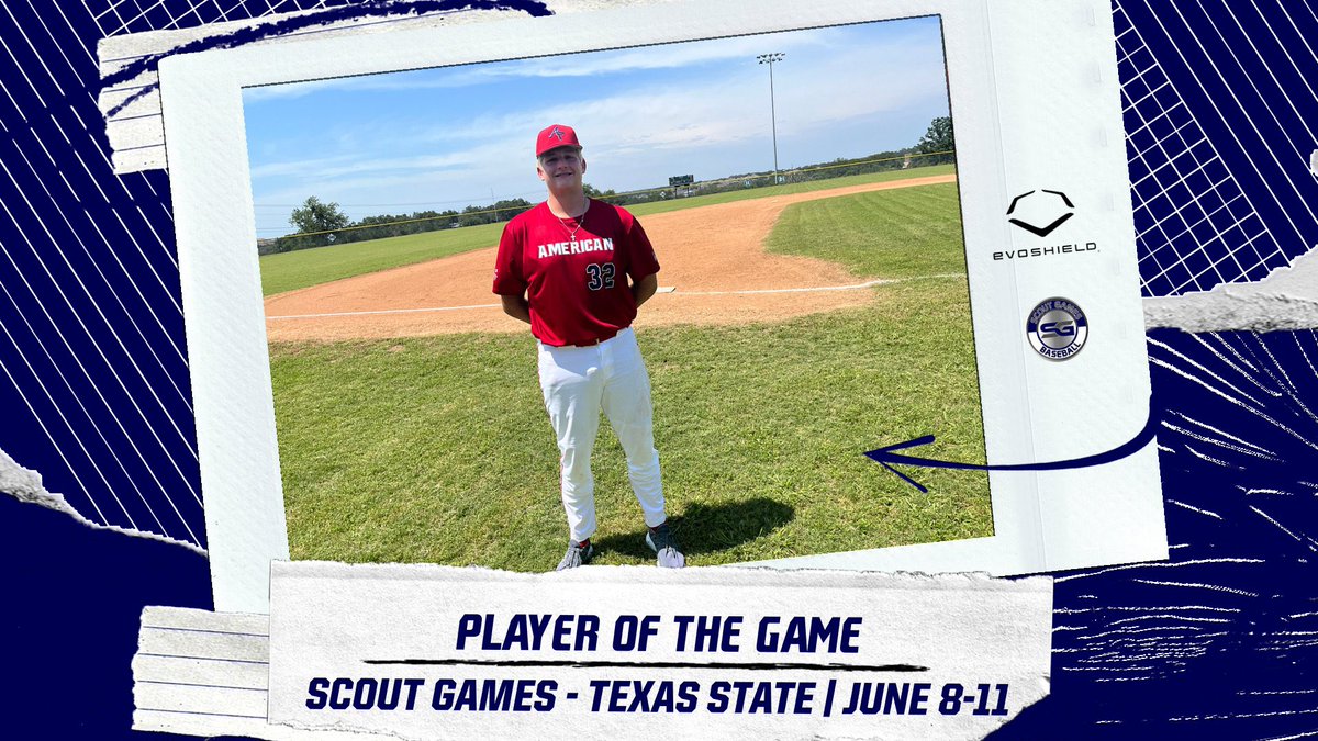 ⭐️ PLAYER OF THE GAME ⭐️

Brooks Lucas: 6.0IP 2HA 0ER 11K 122 Pitches

Summer Team: American Force 

#ScoutGamesTX
<a href="/ScoutGamesBSB/">Scout Games Baseball</a>
