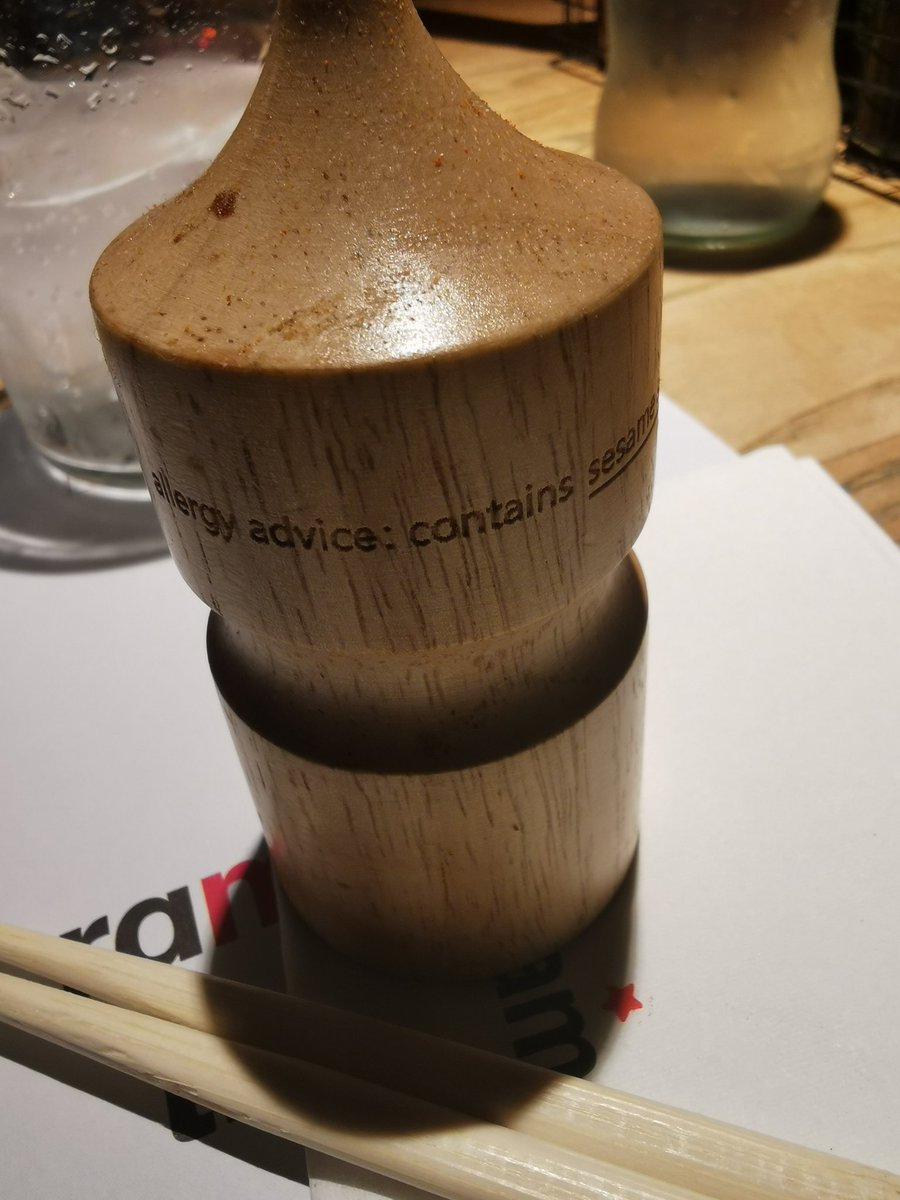 . <a href="/wagamama_uk/">wagamama uk</a> in Gatwick Airport taking their allergy responsibilties very seriously. WELL DONE to them 👏👏#freefrom #glutenfree