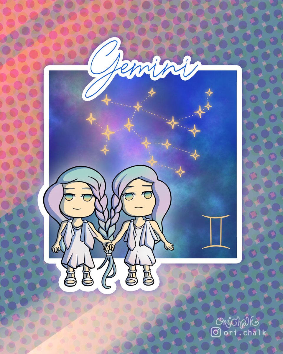 Gemini Season  ♊️  #zodiacsigns #chibiart