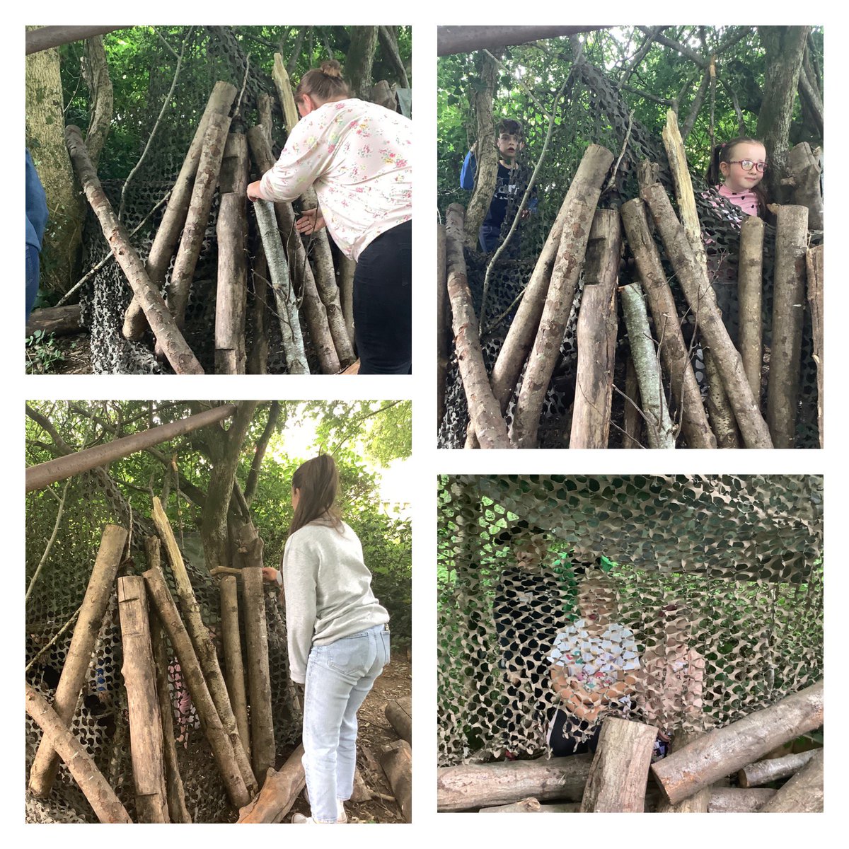 CFSMPENCOED's tweet image. Lots of fun in the forest this morning with our cluster families. I heard ‘persevere’ and ‘don’t give up’ throughout the session which was lovely and so encouraging.
Unfortunately….the dens were not waterproof!!! @CroestyS @CoetyPrimary @pencoedprimary @coychurchps #workingasone