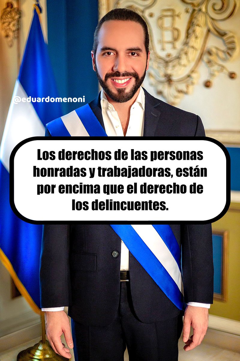 eduardomenoni's tweet image. ¿Apoyas estas grandes palabras de Nayib Bukele?