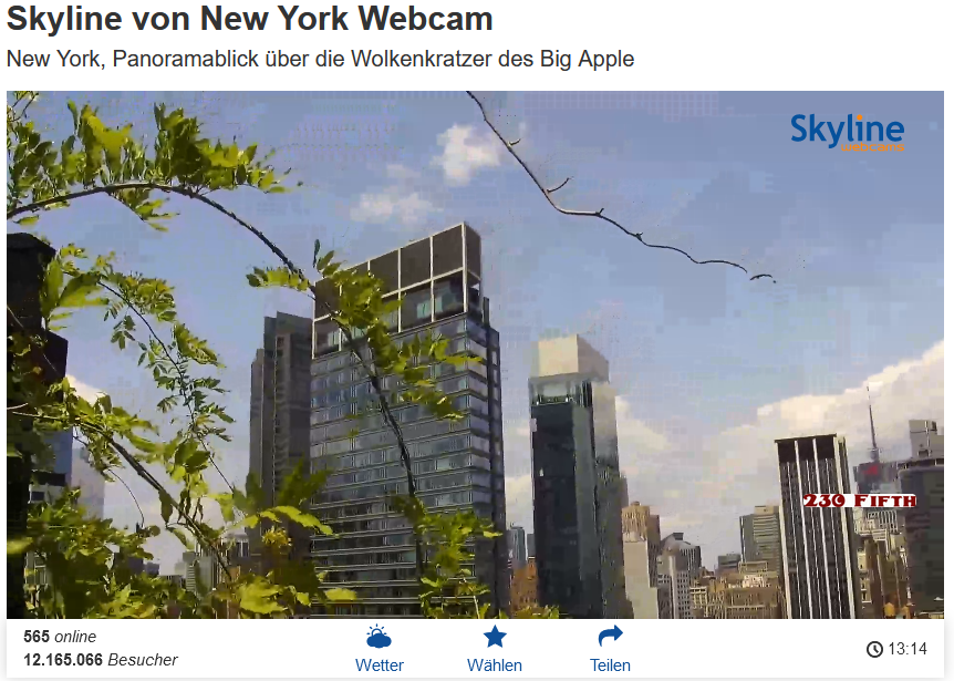 Skyline von New York - Big Apple - 10.06.2023 13:15 local time...