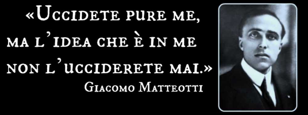 Il #10giugno 1924 #GiacomoMatteotti deputato socialista #antifascista fu rapito e assassinato da una squadraccia fascista, per aver denunciato i brogli elettorali e la corruzione del fascismo.

Non dimentichiamo mai il sacrificio di uno dei padri nobili della nostra democrazia.