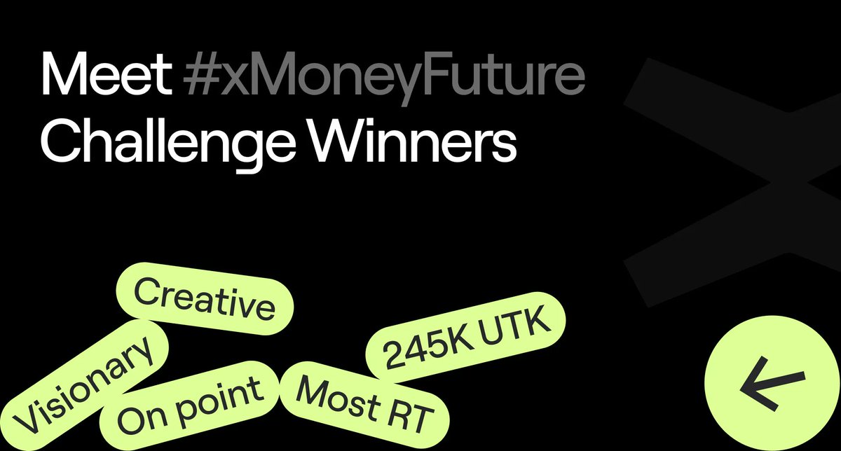 Everyone was welcome to the #xMoneyFuture contest.

Participants, especially the winners, have proven themselves as true builders and visionaries.

Each contribution will undoubtedly play a significant role in shaping the future of finance, and we want to mark this significant…