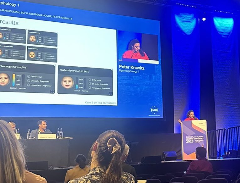 TikaTkemaladze's tweet photo. Fantastic #dysmo workshop at #eahg2023 with unsolved and challenging cases to solve with brilliant team headed by @SofiaDouzgou @KrawitzPeter @arjanboum @GestaltMatcher @fdna there will be more tomorrow on the second workshop https://t.co/enbgsMfovM