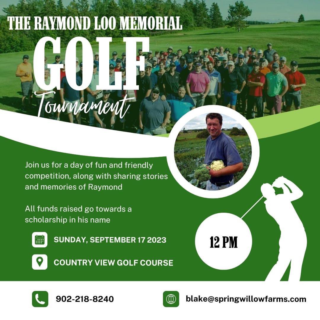 RonnieMcPheePEI's tweet photo. The Raymond Loo Memorial Golf Tournament is back this year! We just launched registration and hope you can be there.

He gave so much to our Island, so any chance we can get together and celebrate him is time well spent.

Details: https://t.co/E6B3bJs3hw https://t.co/E4BqIWcUOI