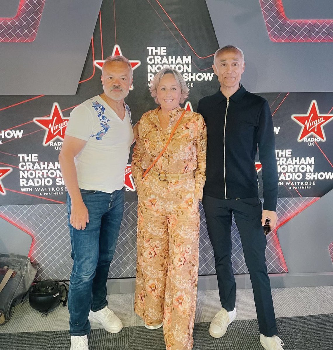 ajridgeley's tweet photo. Thanks to @grahnort for hosting us on his @VirginRadioUK show. It was fabulous to be in the presence of Graham's sunny disposition and was lovely to reminisce fondly with @Shirliekemp ahead of the launch of the Wham! @NetflixUK documentary launching 5th July https://t.co/7YWkwkZitd