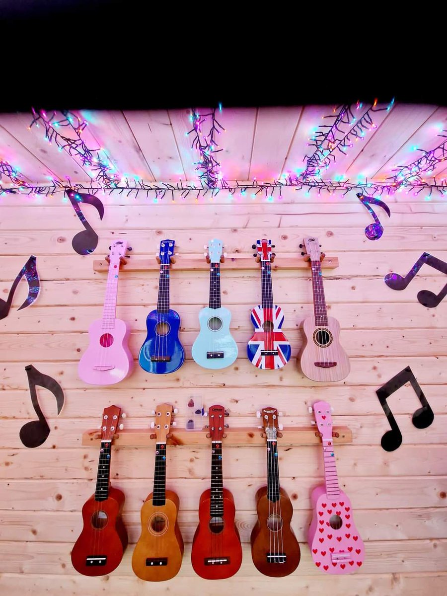 Thanks to the charity who funded our new ukuleles, which means we can lend our original ones to students who are learning, to practice at home if they wish.