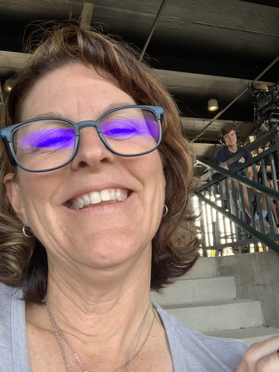 MrsLaneSS's tweet photo. Taking in a Fireflies game, the whole Fam is here, well two are working the game and two are enjoying the game as spectators. LOL Andy got to see two of his really good friends so that makes this day even better! 
The Teen workin real hard! LOL 😍
#letsglow https://t.co/Tv2aVKpiOE