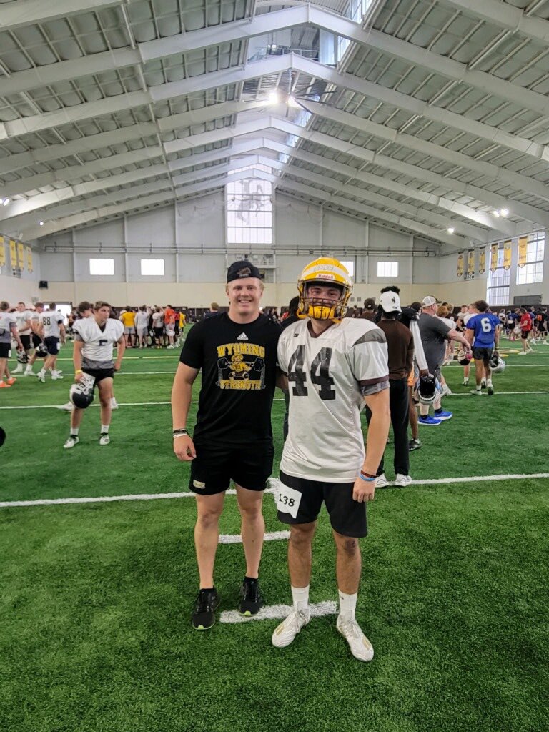 Jaden Eddy (@jaden_eddy7) on Twitter photo Had a great camp at University of Wyoming thanks from all the coaching from Coaches and Players, and thank you <a href="/EastonGibbs/">Easton Gibbs</a>.
Ran a 4.49 and 4.53 40 time
4.22 5-10-5 shuttle
10’1 Broad jump
30.5 vertical
<a href="/GregBiggins/">Greg Biggins</a> <a href="/ghaugii7/">Gordie Haug</a> <a href="/KirbyOMeara/">Kirby O'Meara</a> <a href="/tvhsbearsfb/">Temecula Valley Football</a> Had a great camp at University of Wyoming thanks from all the coaching from Coaches and Players, and thank you <a href="/EastonGibbs/">Easton Gibbs</a>.
Ran a 4.49 and 4.53 40 time
4.22 5-10-5 shuttle
10’1 Broad jump
30.5 vertical
<a href="/GregBiggins/">Greg Biggins</a> <a href="/ghaugii7/">Gordie Haug</a> <a href="/KirbyOMeara/">Kirby O'Meara</a> <a href="/tvhsbearsfb/">Temecula Valley Football</a>