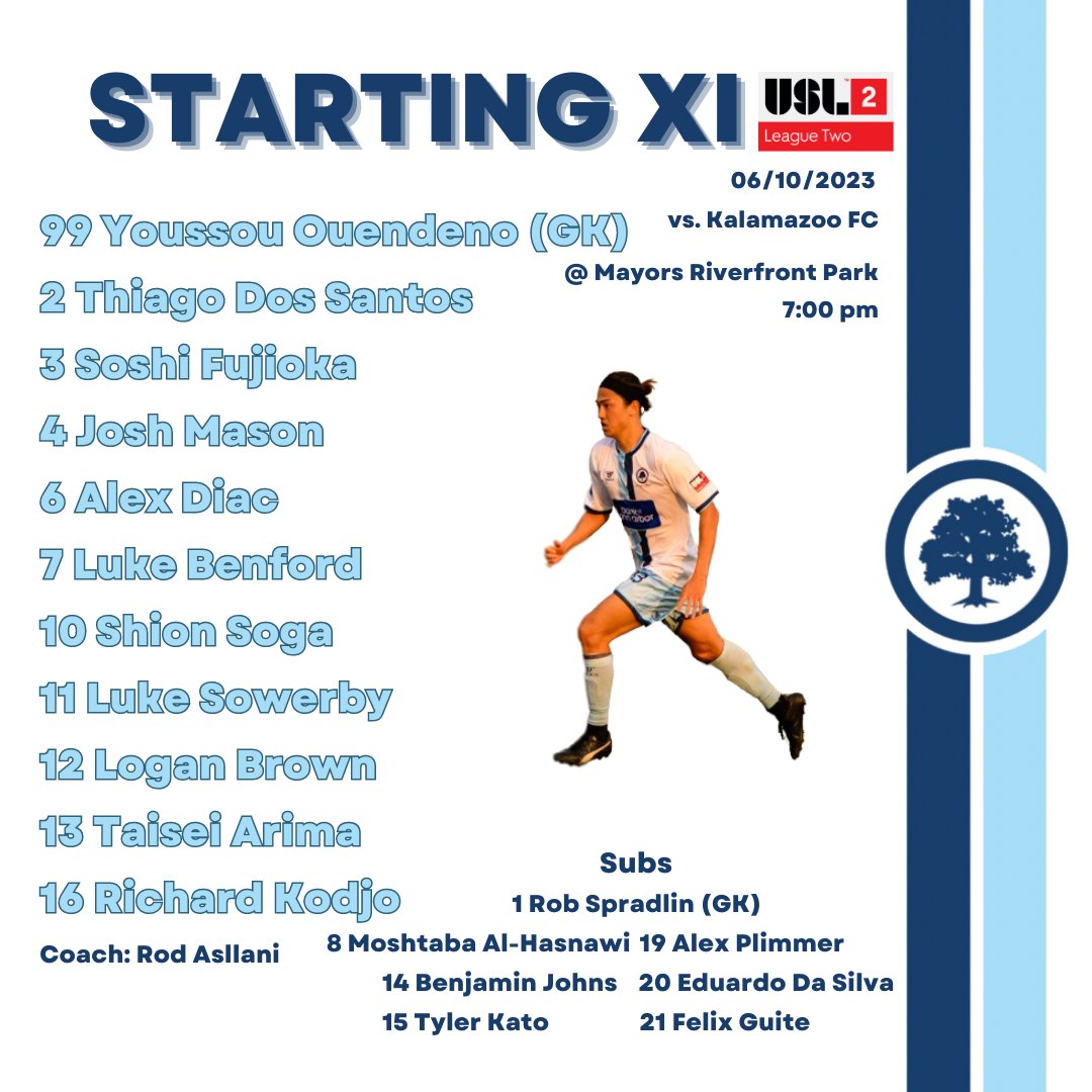 AFCAnnArbor's tweet photo. π³ ππππππππ ππ π³
Here are our men's starting 1οΈβ£1οΈβ£ at Mayors Riverfront Park!
Livestream can be found through our linktree in bio.
#COYMO | #ANNvZOO https://t.co/YCRq5qgw2p