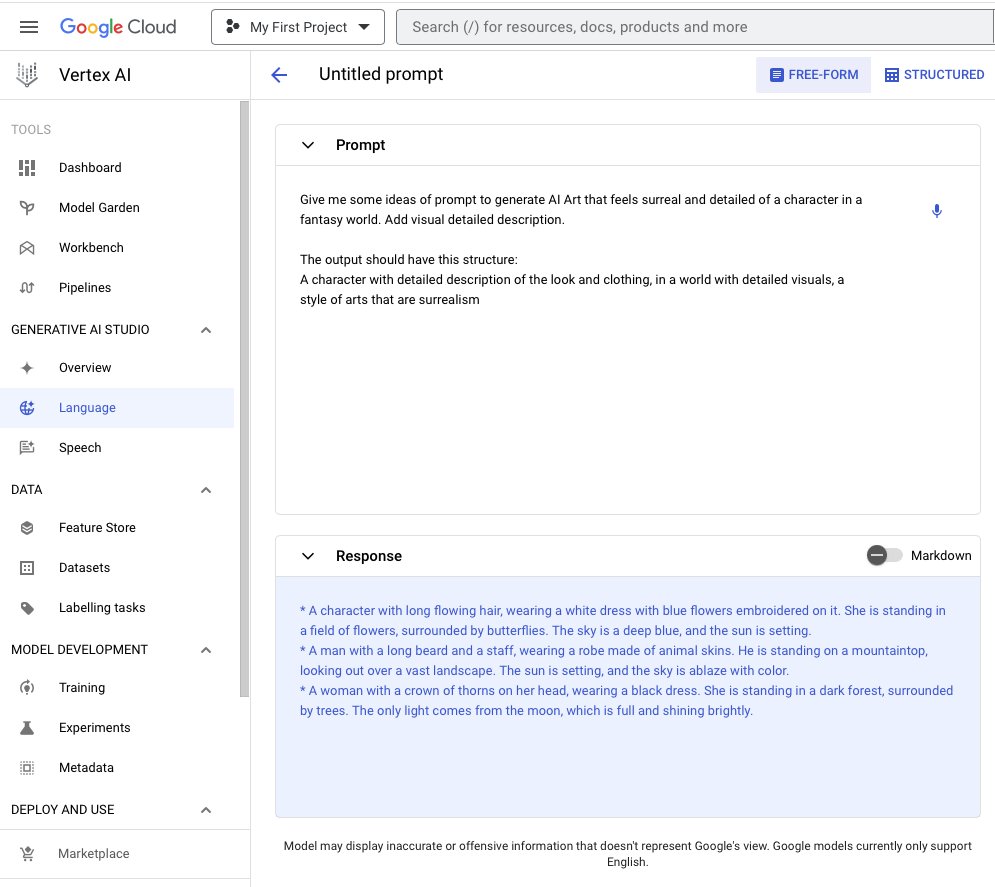 jimmygunawanapp's tweet image. #GoogleVertexAI Testing this &quot;Generative AI&quot; LLM models, kind of interested with &quot;training mode&quot; to generate response, based on data.

But probably need more reading.