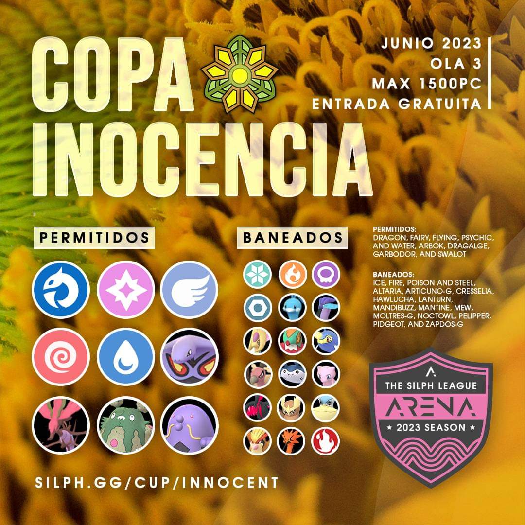 PokeArenaOte's tweet photo. THE LAST DANCE | COPA INOCENCIA | POKEARENA ORIENTE Y TEAM KROOKODILE

Sábado 24 de Junio a las 10:00 pm

Zona: Chimalhuacán Estado de México

Rondas 24 Horas

Página torneo https://t.co/XbyZSsWGrk

Grupo Whatsapp https://t.co/Z4kUQvMgtR

Reglas torneo https://t.co/F9iwGg32sE https://t.co/y6ONlAsW5S