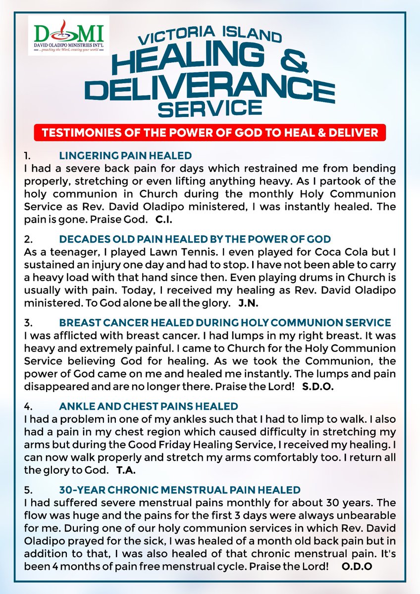 domiglobal's tweet photo. We have God's mandate to take His love and power to the world. 

 The Victoria Island Healing and Deliverance Service is one of such initiatives. 
It's also time for us to go to the other side therefore pray for us and partner with us financially. https://t.co/aMocmPlQwV